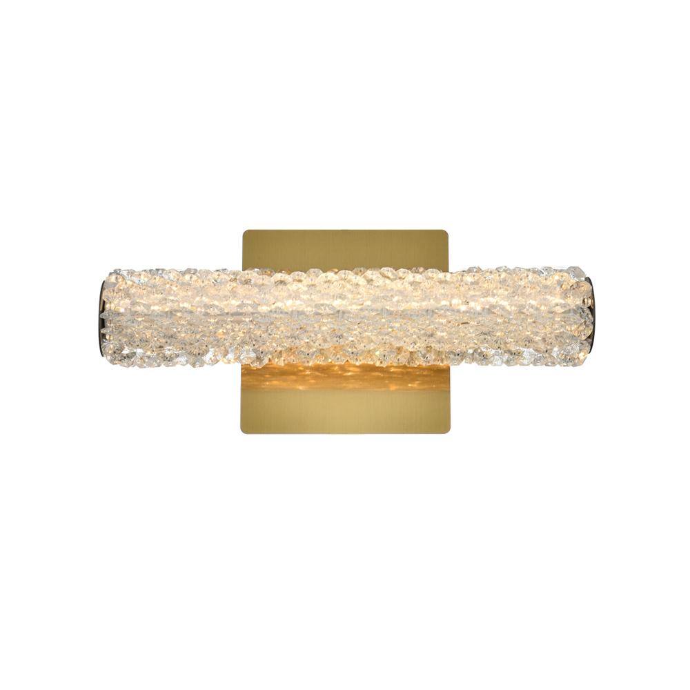 Alt View 2. Elegant Lighting - Bowen 12 inch Adjustable LED Wall Sconce in Satin Gold - Satin Gold.
