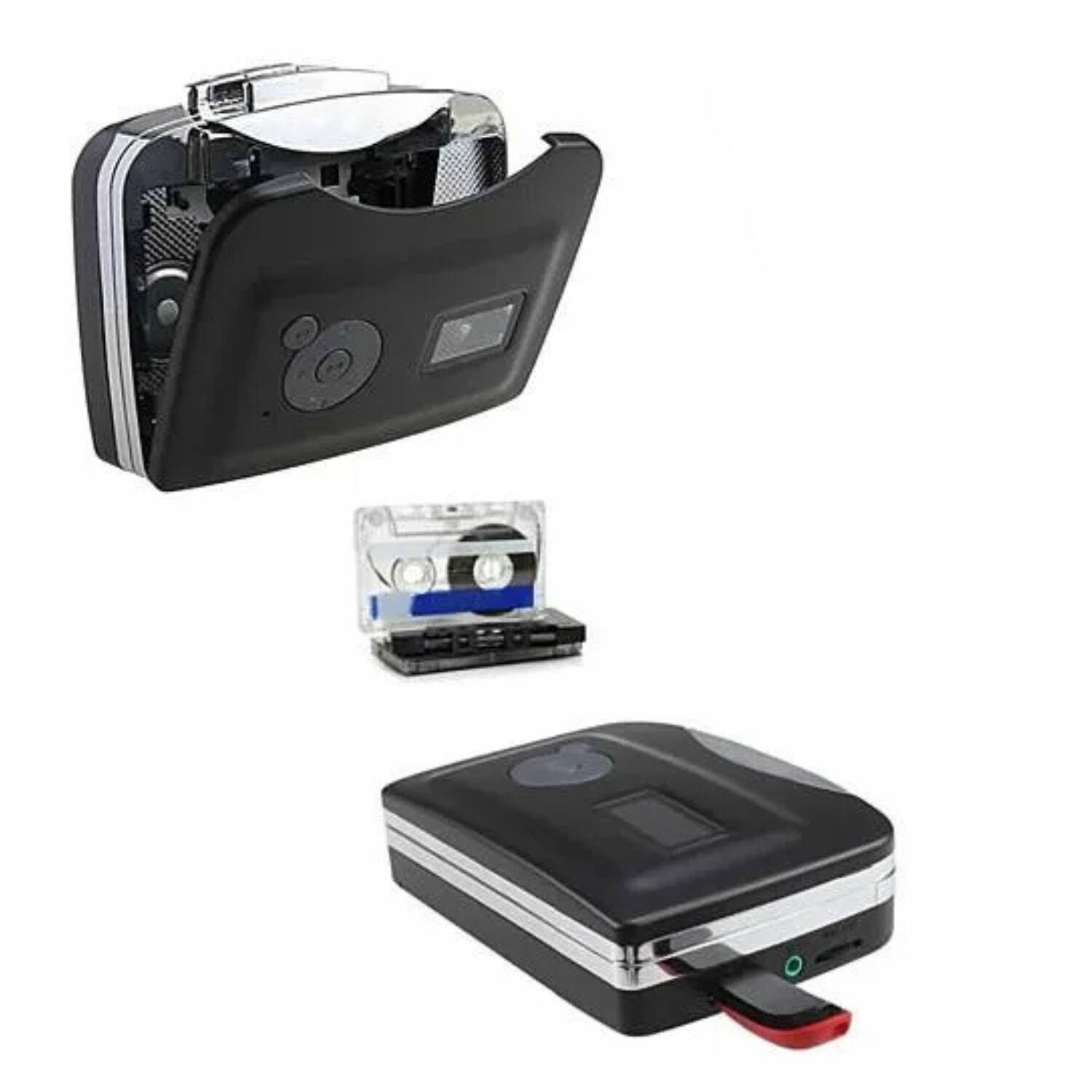 Front. Stock Preferred - Portable Cassette to MP3 Converter.