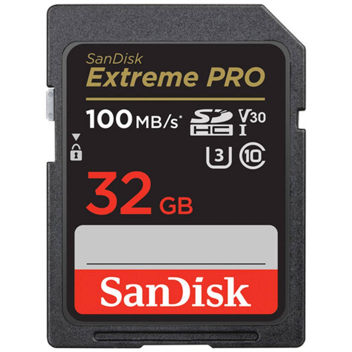 SanDisk Extreme PRO 100 MB/s S V30 HC I U3 10 32 GB