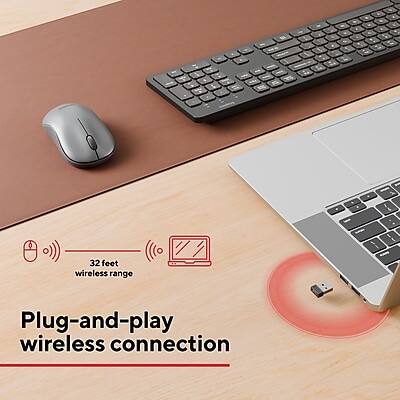 32 feet wireless range  
Plug-and-play wireless connection