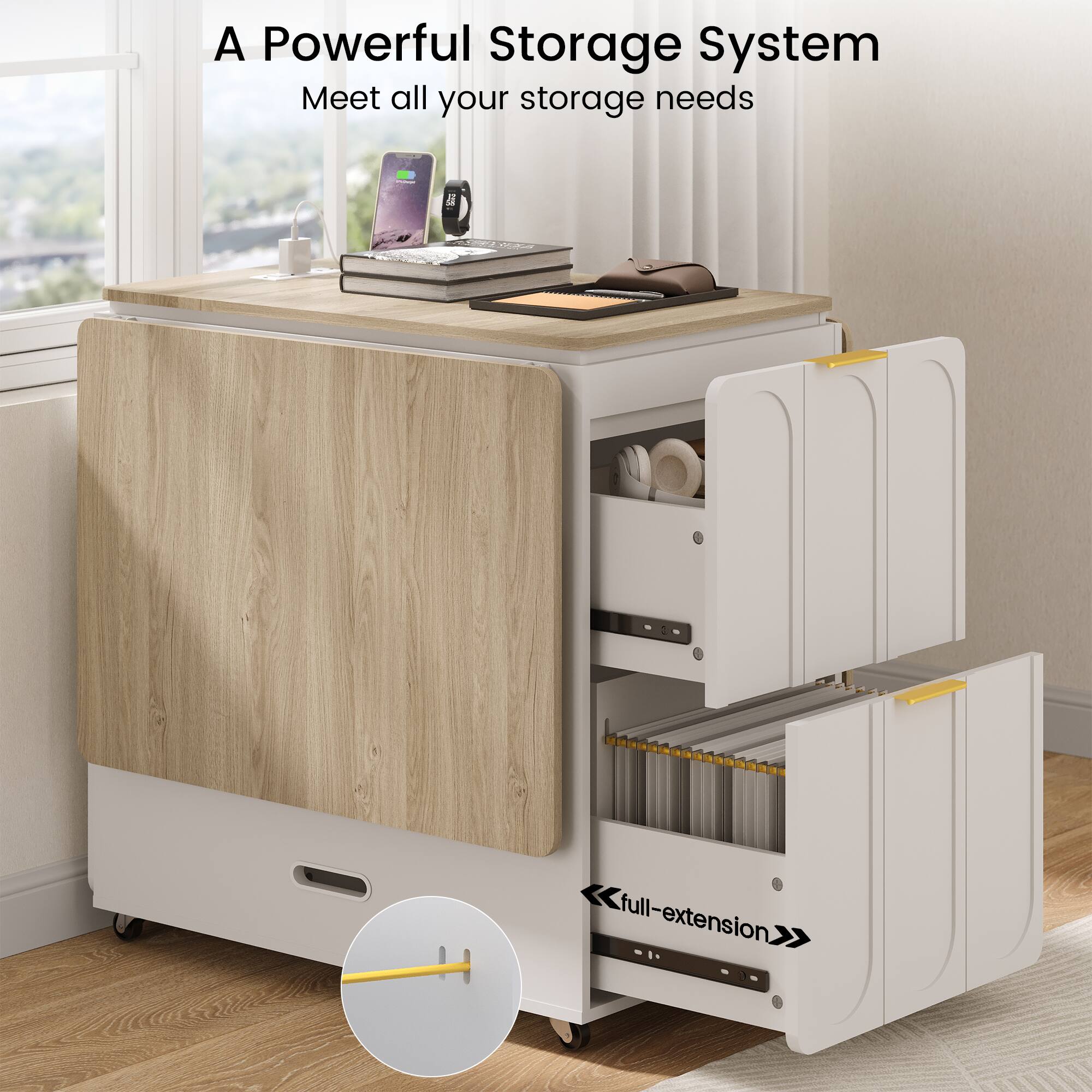 A Powerful Storage System  
Meet all your storage needs full-extension.