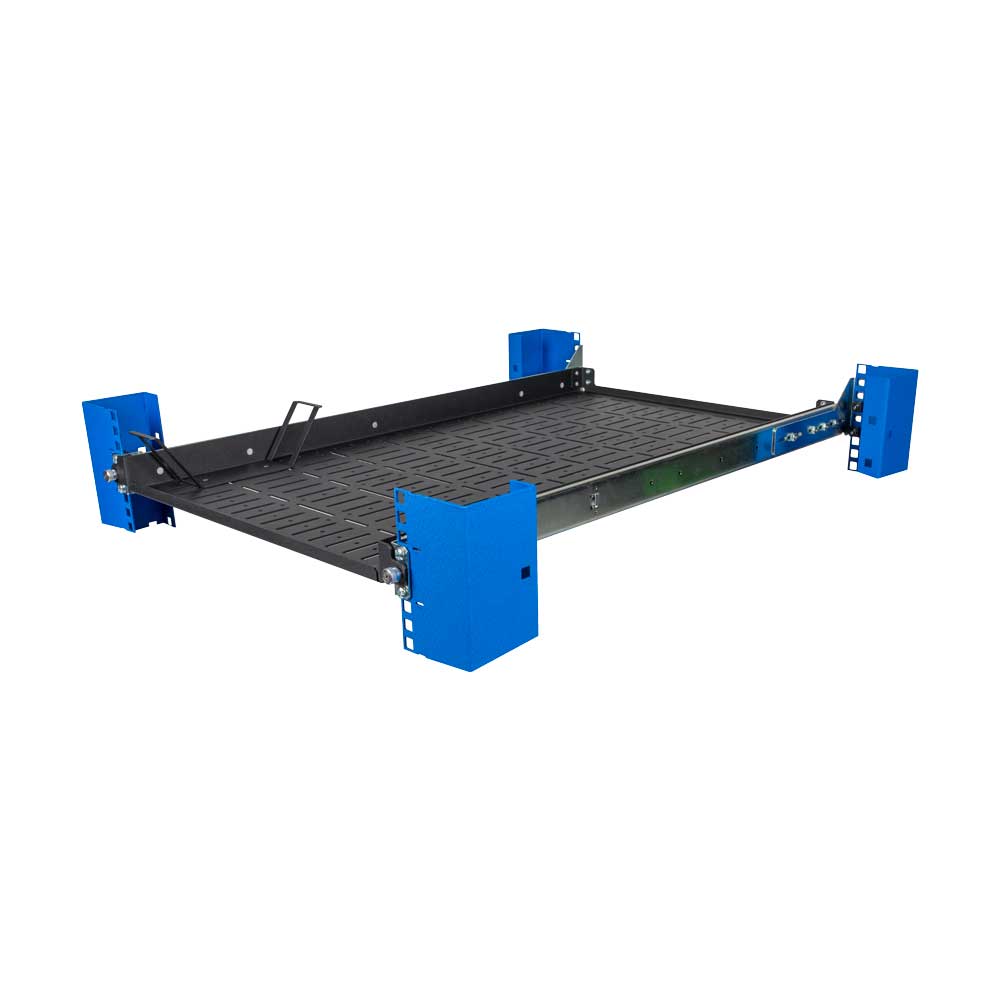 Alt View 10. RackSolutions - RackSolutions 1-Unit Mac Mini Vertical Bracket for Modular Shelf - Black.