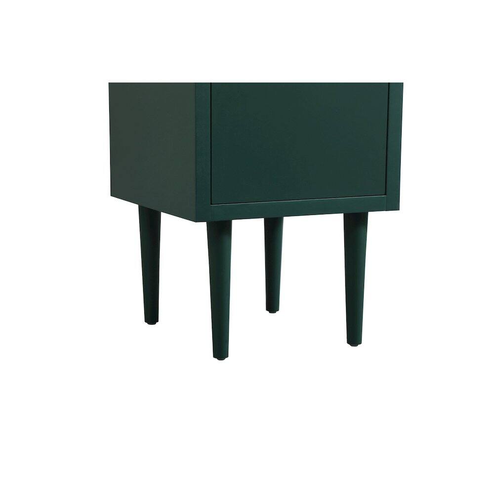 Left. Elegant Kitchen and Bath - 18 Inch Single Bathroom Vanity In Green - Green.