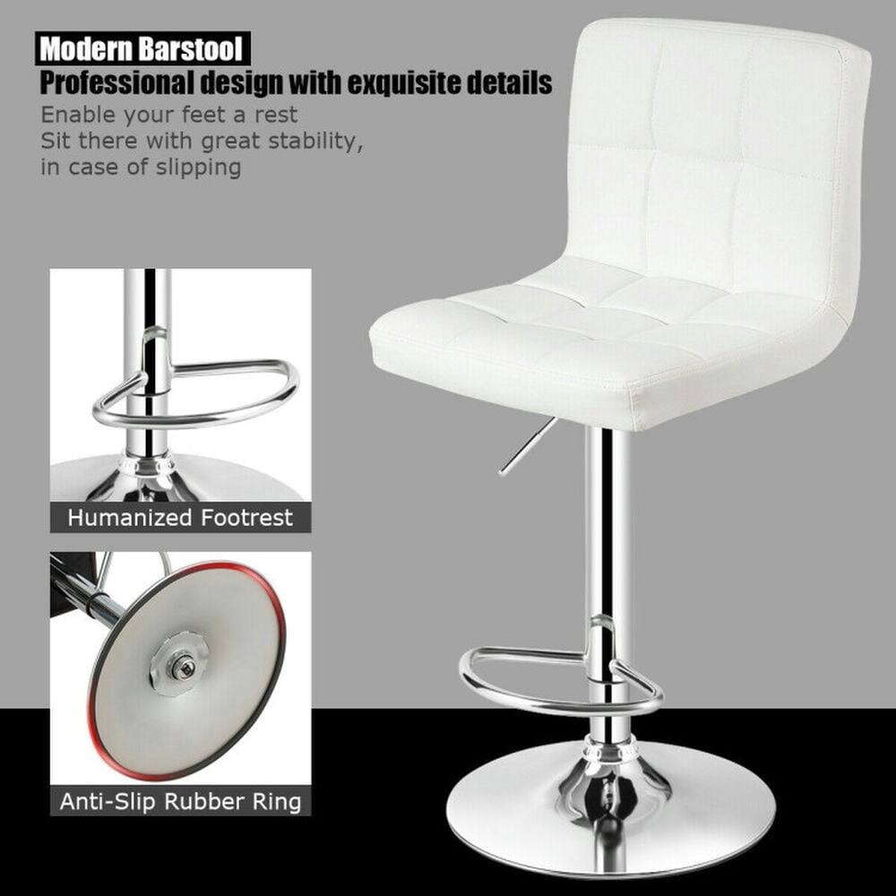 Modern Barstool  
Professional design with exquisite details  
Enable your feet a rest  
Sit there with great stability, in case of slipping  

Humanized Footrest  
Anti-Slip Rubber Ring