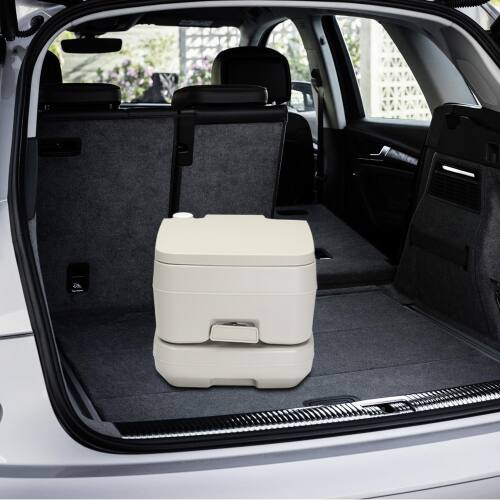 Alt View 4. Winado - Portable Toilet 2.6 Gallon Capacity, Removable Camping Toilet with Detachable Waste Tank for Camping Outdoor Travel - Gray.