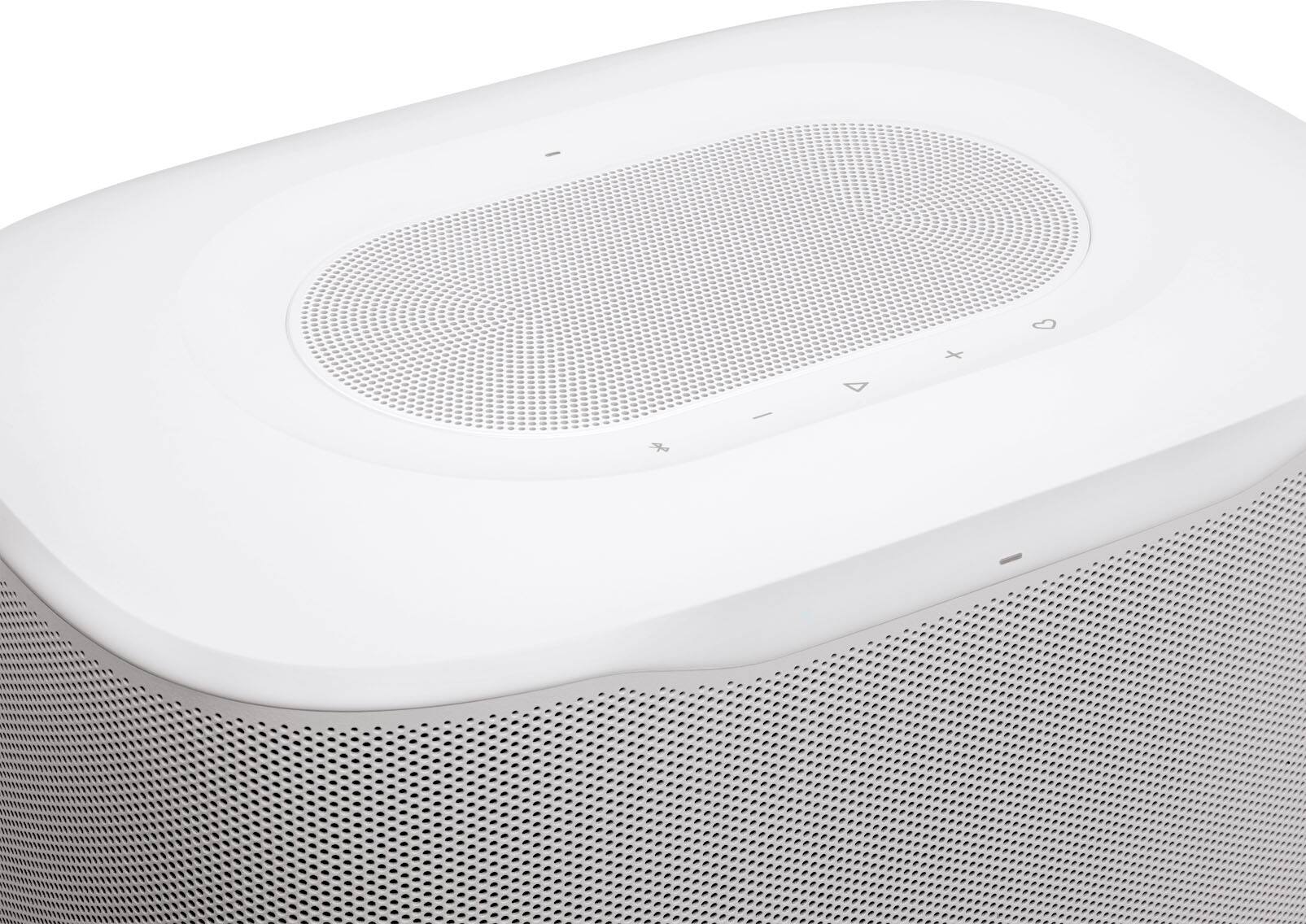 Alt View 6. JBL - Cove X1 3D Room-Filling Wi-Fi home speaker with Dolby Atmos and easy whole-home listening - 2026 - White.