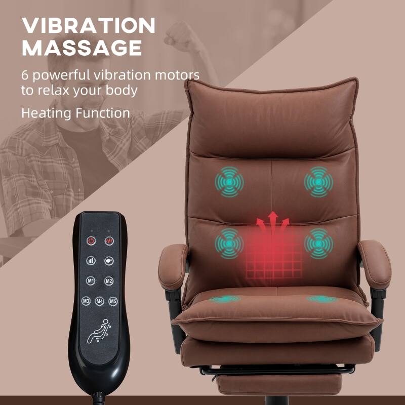 VIBRATION MASSAGE  
6 powerful vibration motors to relax your body  
Heating Function  

M1 M2 M3 M4 M5