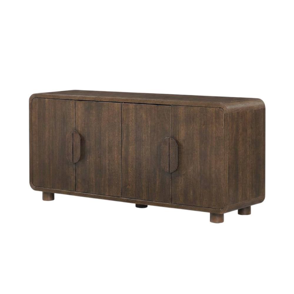 Front. Crosley Furniture - Millie Sideboard - Brown.