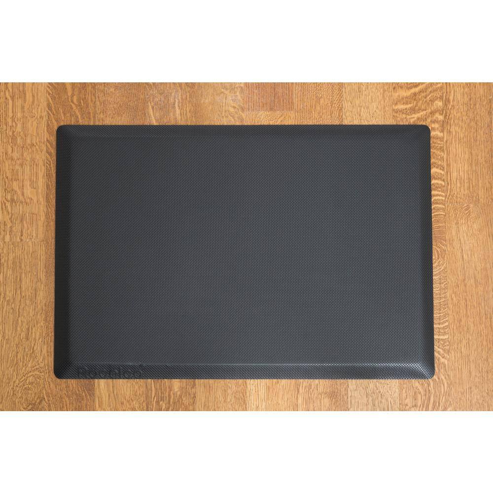 Angle. Rocelco - MAFM Medium Anti Fatigue Standing Mat, 30" x 20" - Black - Black.
