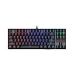 REDRAGON - Kumara K552 RGB Wired TKL Gaming Mechanical Blue Switch Keyboard with RGB Backlighting - Black