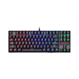 REDRAGON - Kumara K552 RGB Wired TKL Gaming Mechanical Blue Switch Keyboard with RGB Backlighting - Black