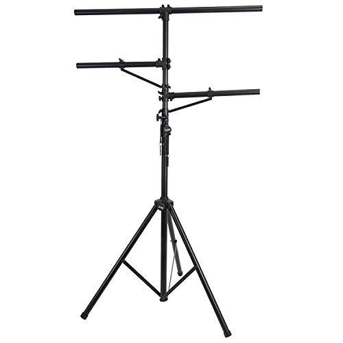 Back. On Stage Stands - On-Stage LS7720BLT Lighting Stand with Side Bars - Black.