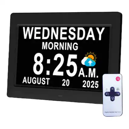 WEDNESDAY MORNING
8:25 A.M.
AUGUST 20, 2025
Digital Calendar Day Clock