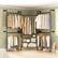 Left. Aheaplus - Adjustable Wall-Mounted Metal Clothing Rack: 3-Tier Wood Shelves, 84"-128", 1000LB Capacity - Gray Oak.