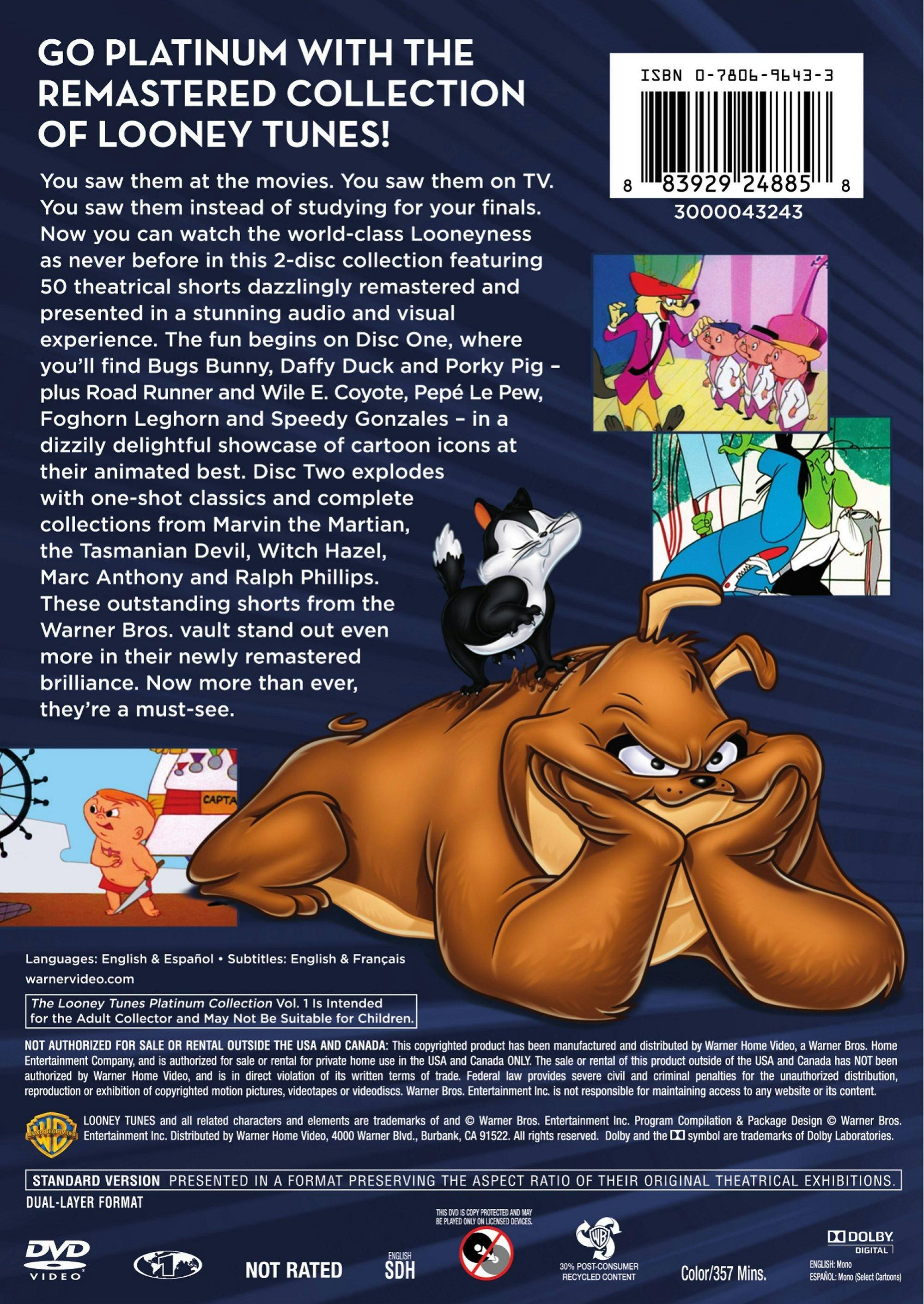 Angle. Looney Tunes Platinum Collection: Volume 1 [DVD].