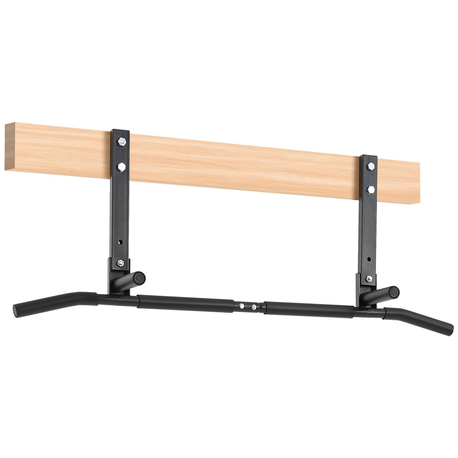 Alt View 5. VEVOR - Joist Mount Pull Up Bar, Ceiling Mounted Chin Up Bar for Home Gym, 42 in Width Multifunctional Training Station - Black.