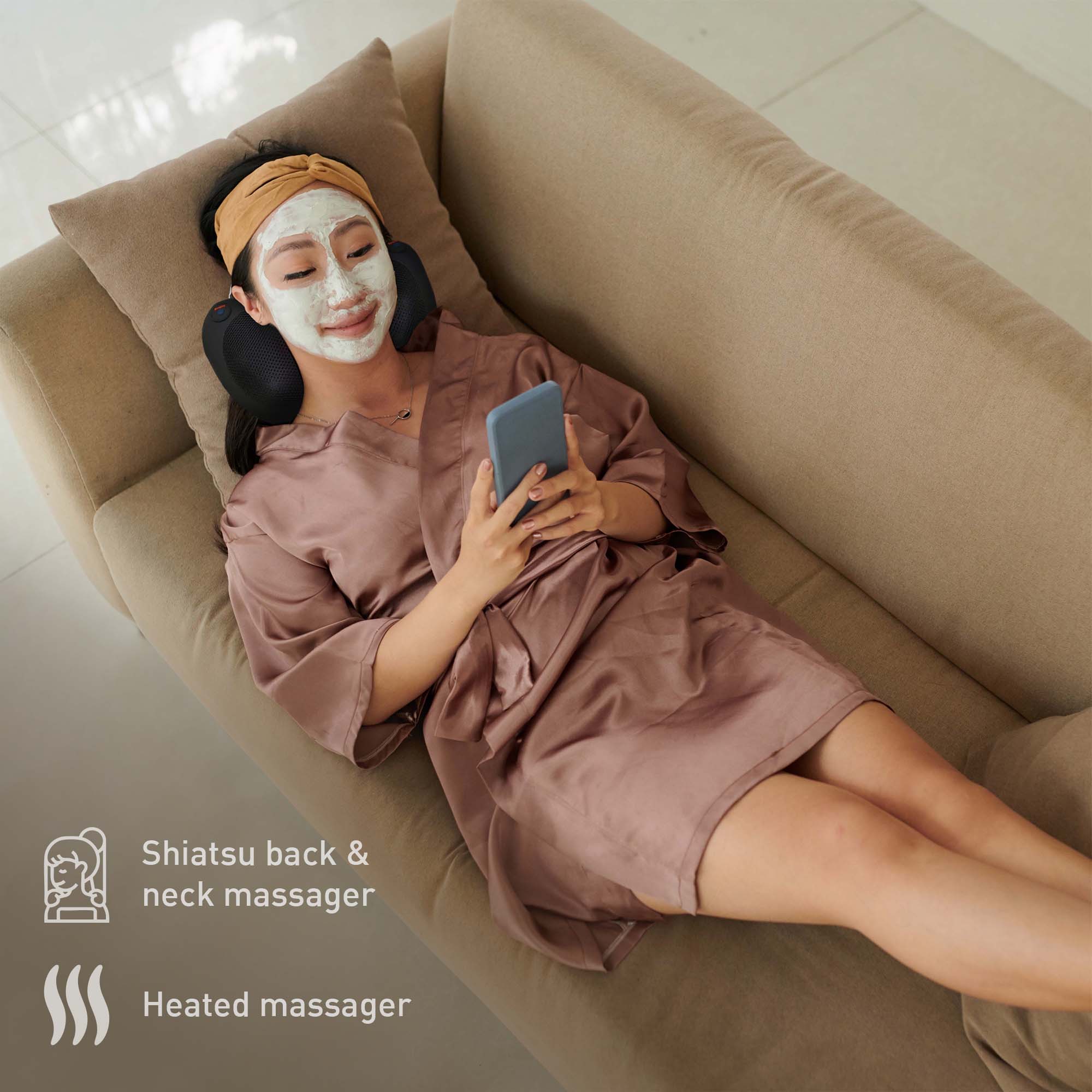 Shiatsu back & neck massager  
Heated massager