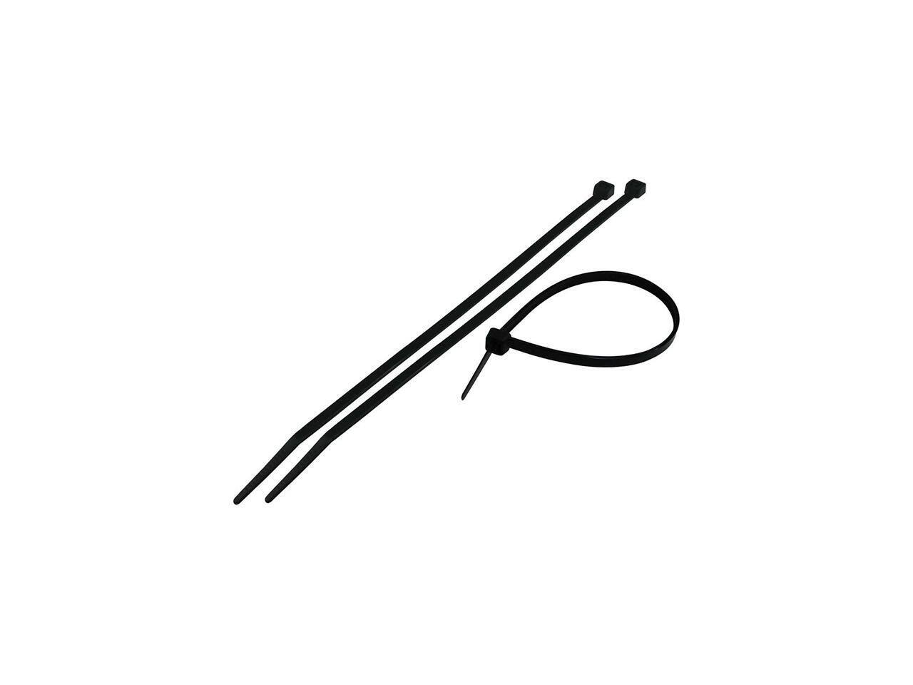 Front. Nippon Labs - Nippon Labs 50CV-100-UV UV Resistant Nylon Cable Tie, 4" Long, 18 lbs. Strength, 100pcs/pack - Black.