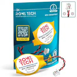 RomeTech - RTC CMOS Battery for ASRock Z270 Killer SLI Motherboard 2 Pack