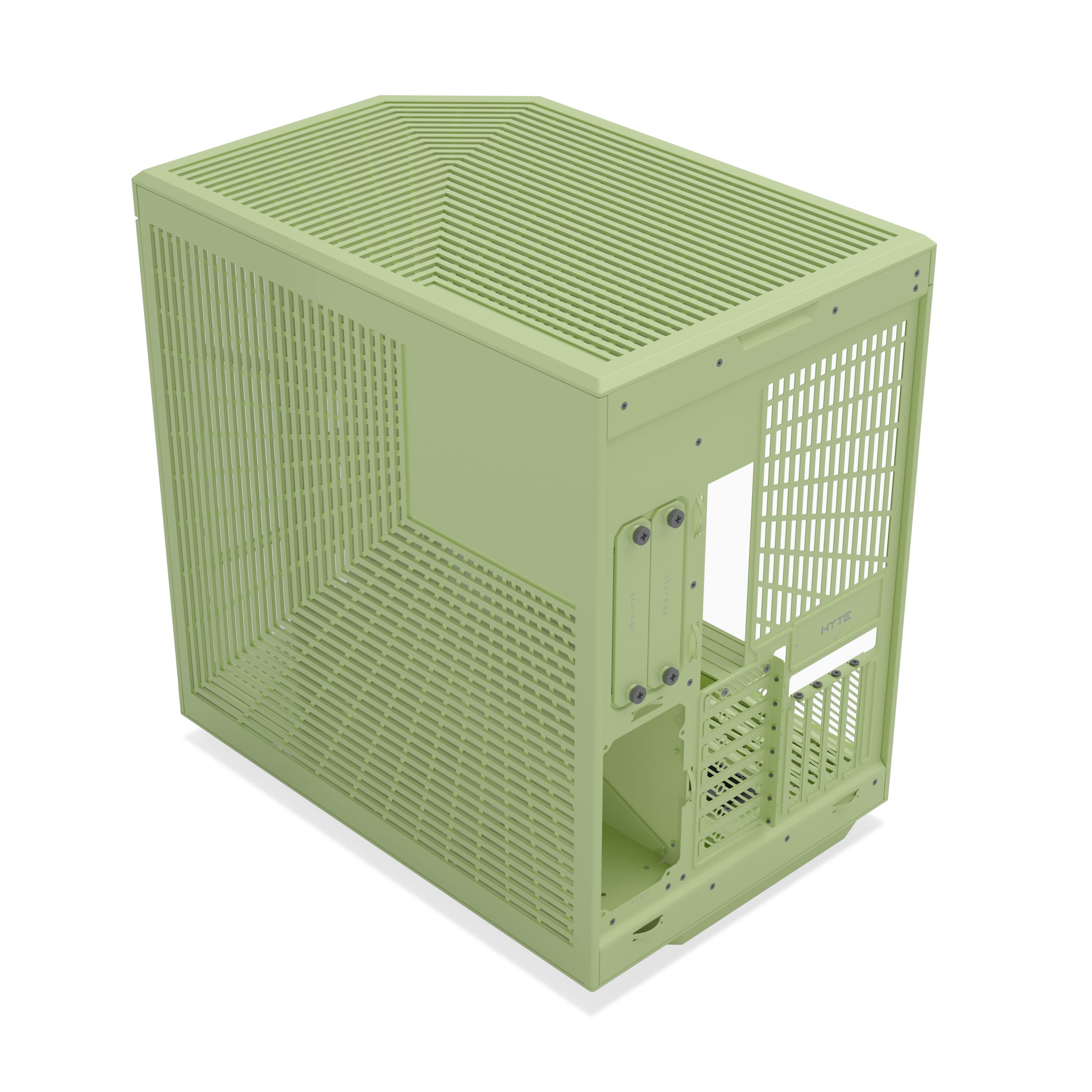 Alt View 1. HYTE - HYTE - Y70 Mid-Tower ATX Gaming PC Desktop Case with Riser Cable - Green.