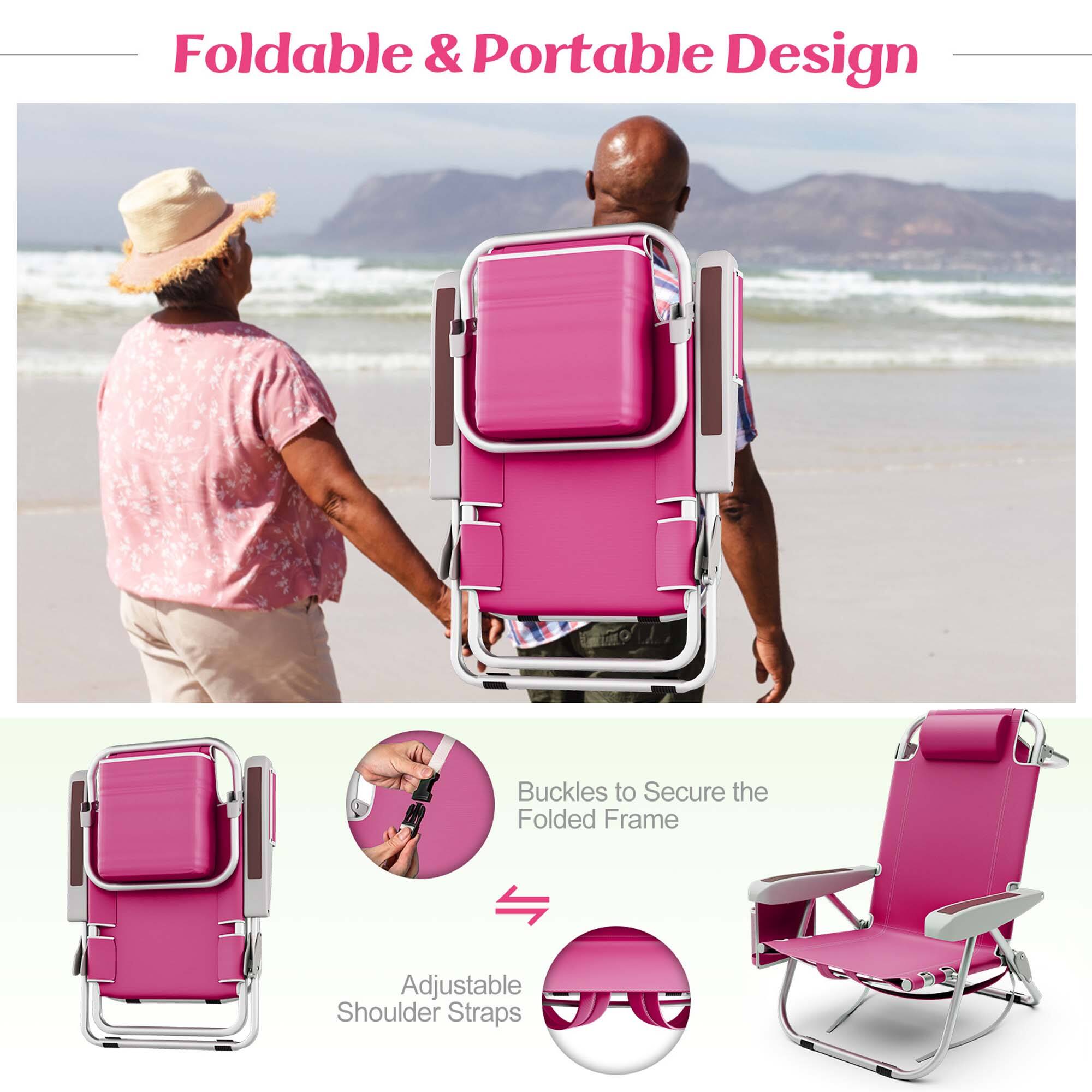 Foldable & Portable Design, Buckles to Secure the Folded Frame, Adjustable Shoulder Straps