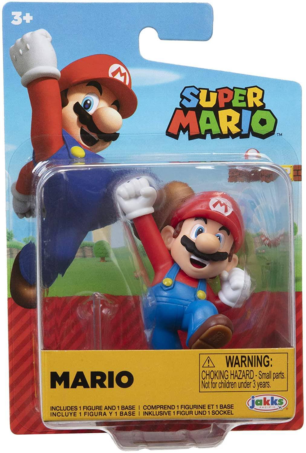 3+  
SUPER MARIO™  

MARIO  

WARNING: CHOKING HAZARD - Small parts. Not for children under 3 years.  

INCLUDES 1 FIGURE AND 1 BASE  
INCLUYE 1 FIGURA Y 1 BASE  
INCLUIDE 1 FIGURA Y 1 BASE  
INCLUSIV 1 FIGUR UND 1 SOCKEL  

jakks PACIFIC