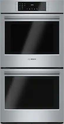 Bosch - 800 Series 27" Built-In Double Electric Wall Oven with True Convection - Stainless Steel