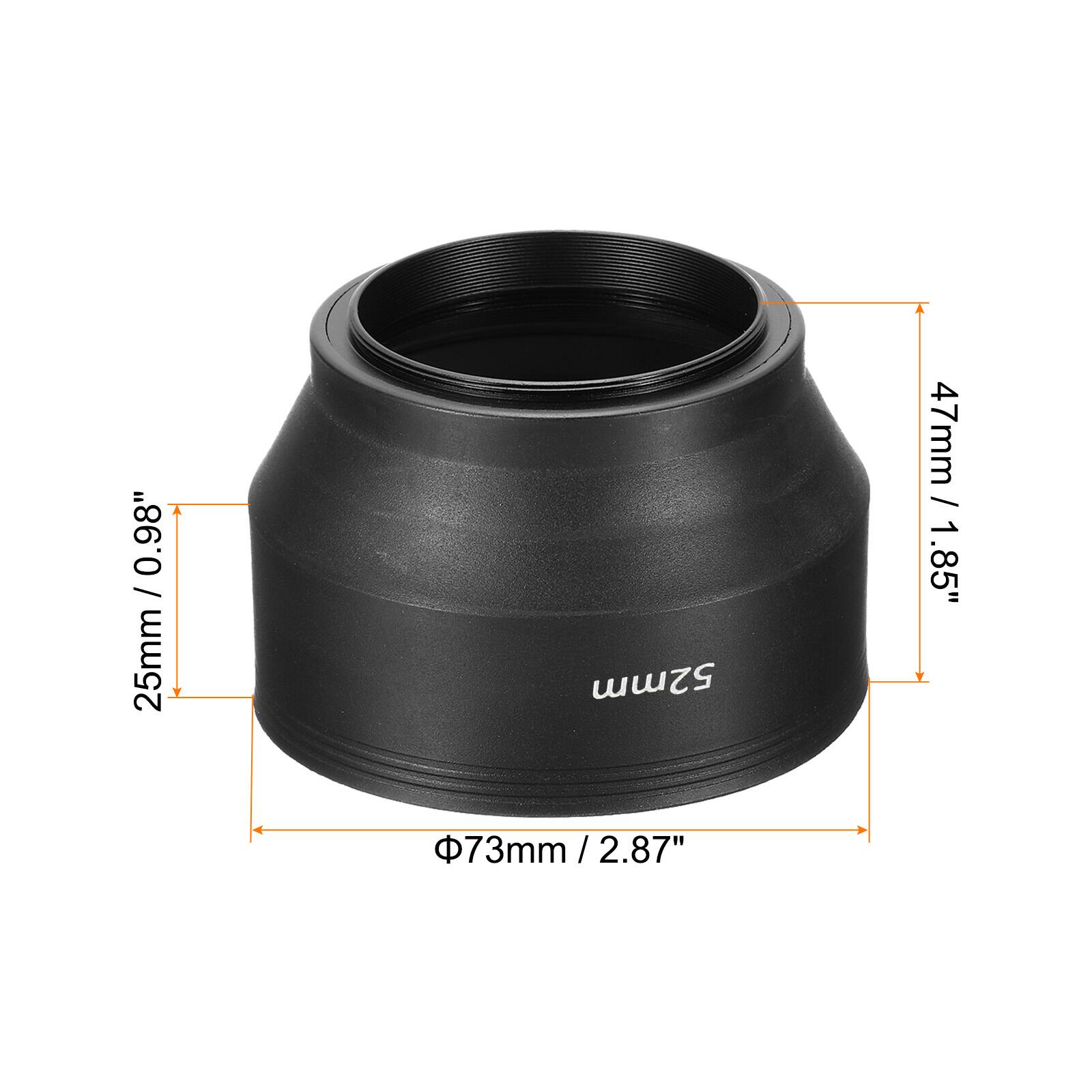 0.98" / 25mm  
52mm  
47mm / 0.85"  
73mm / 2.87"