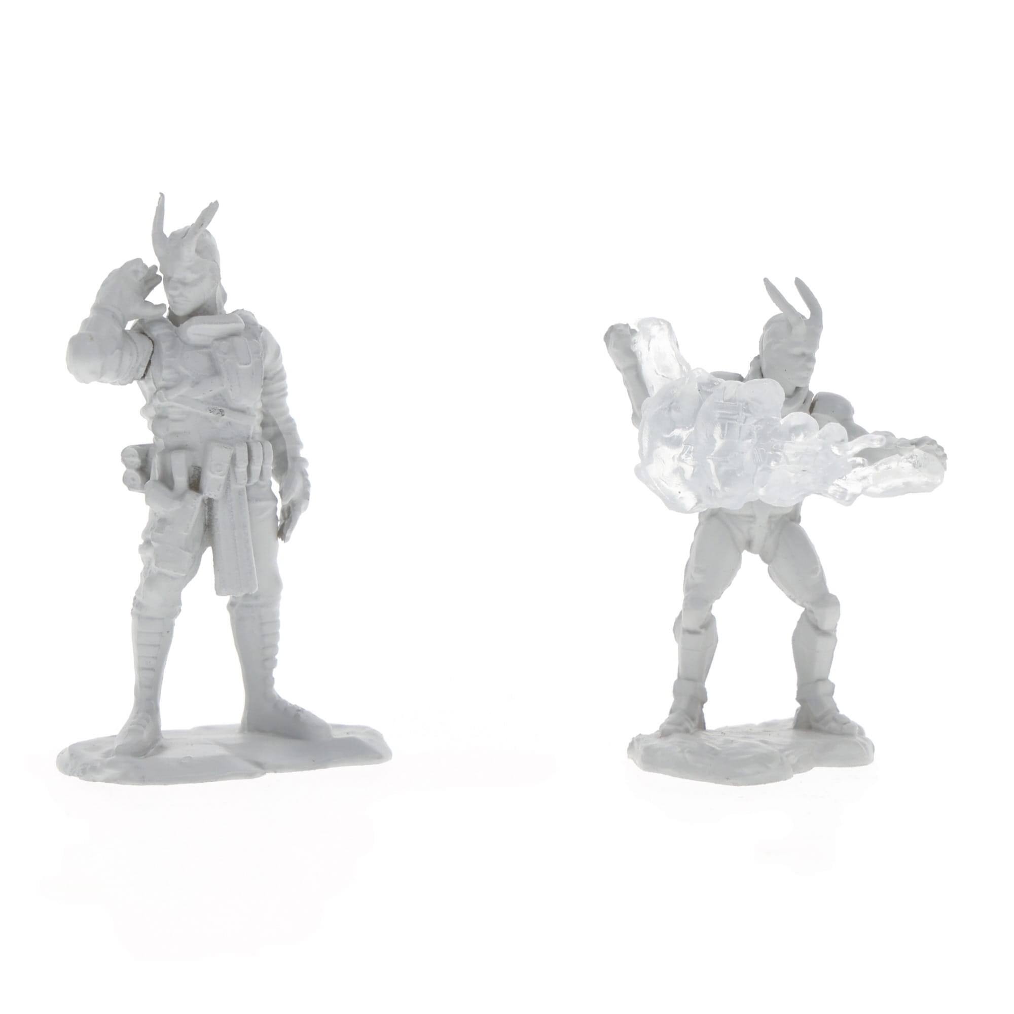 Alt View 1. NECA - Starfinder Deep Cuts Unpainted Miniatures | Lashunta Technomancer Male - Grey.
