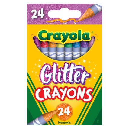 24 Crayola Glitter Crayons 24 Nontoxic