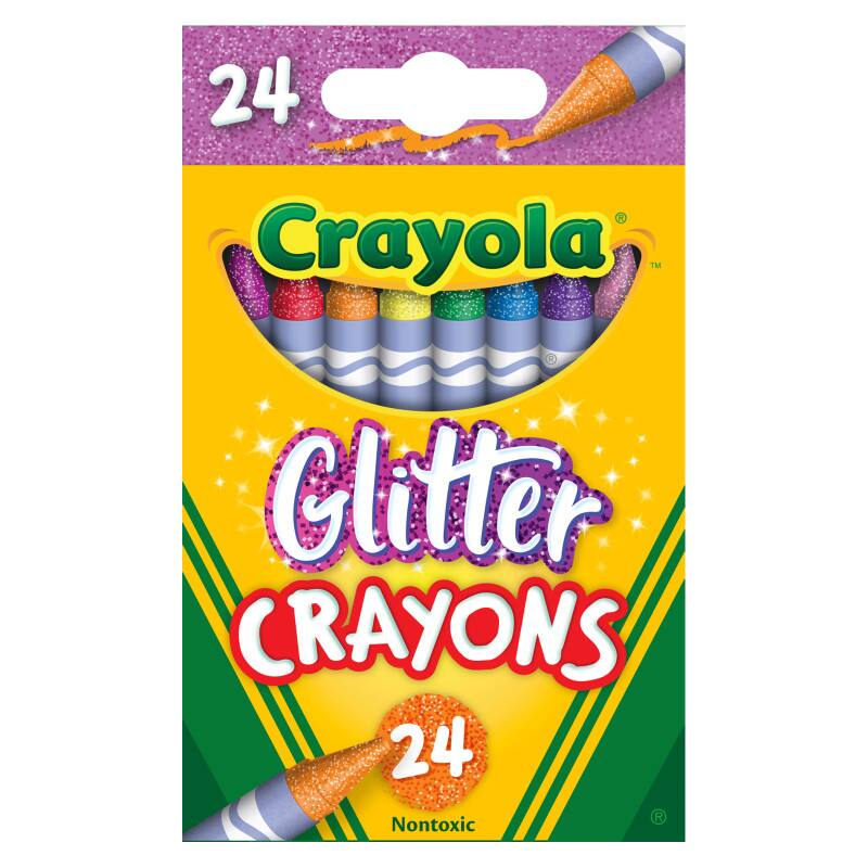 24 Crayola Glitter Crayons 24 Nontoxic
