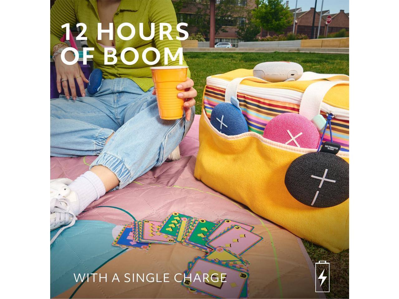 12 HOURS OF BOOM  
WITH A SINGLE CHARGE