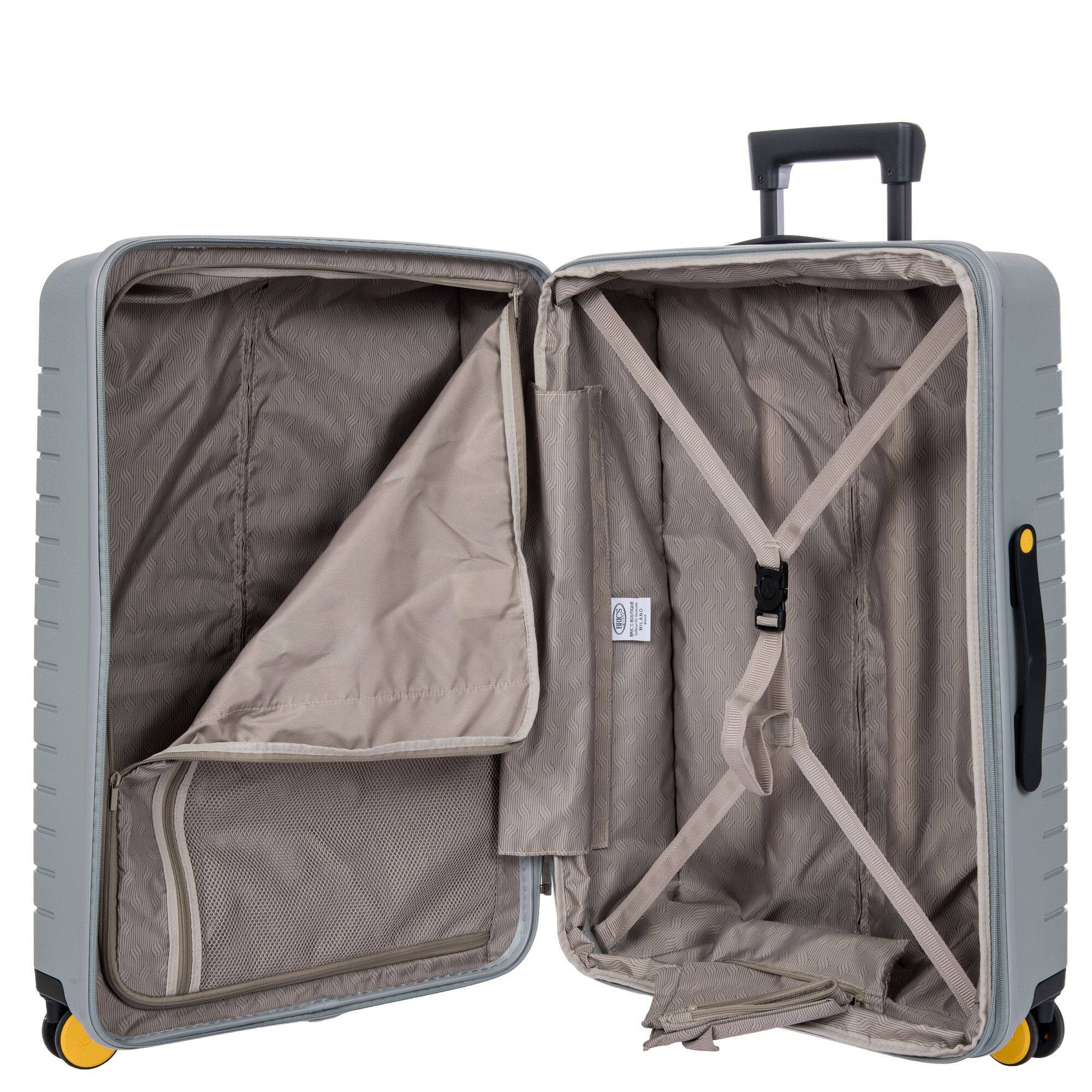 Left. Bric's - Ulisse Expandable 28" Checked Spinner Luggage - Gray.