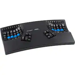 KINESIS - KB600LFQ Advantage2 Contoured Keyboard Eliminate Wrist Pain & Carpal Tunnel - Black