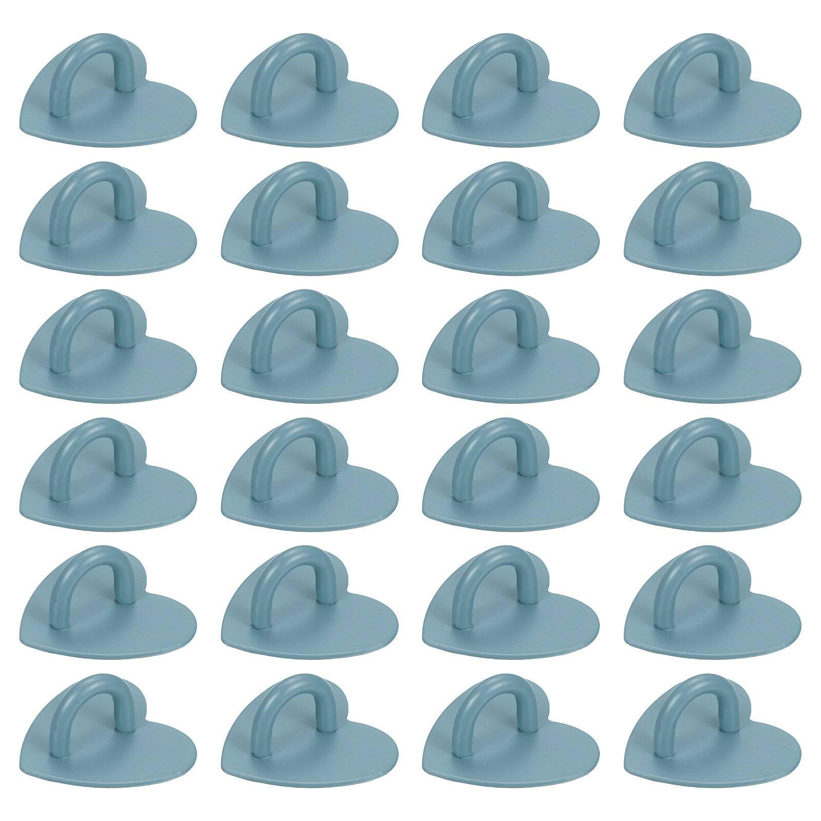 "Unique Bargains - Metal Phone Charm Hook 1"", 24pcs Adhesive Heart Shaped Finger Grip for Smartphones Keychain Tablet Case Accessories - Blue" price history on PriceWatchPro