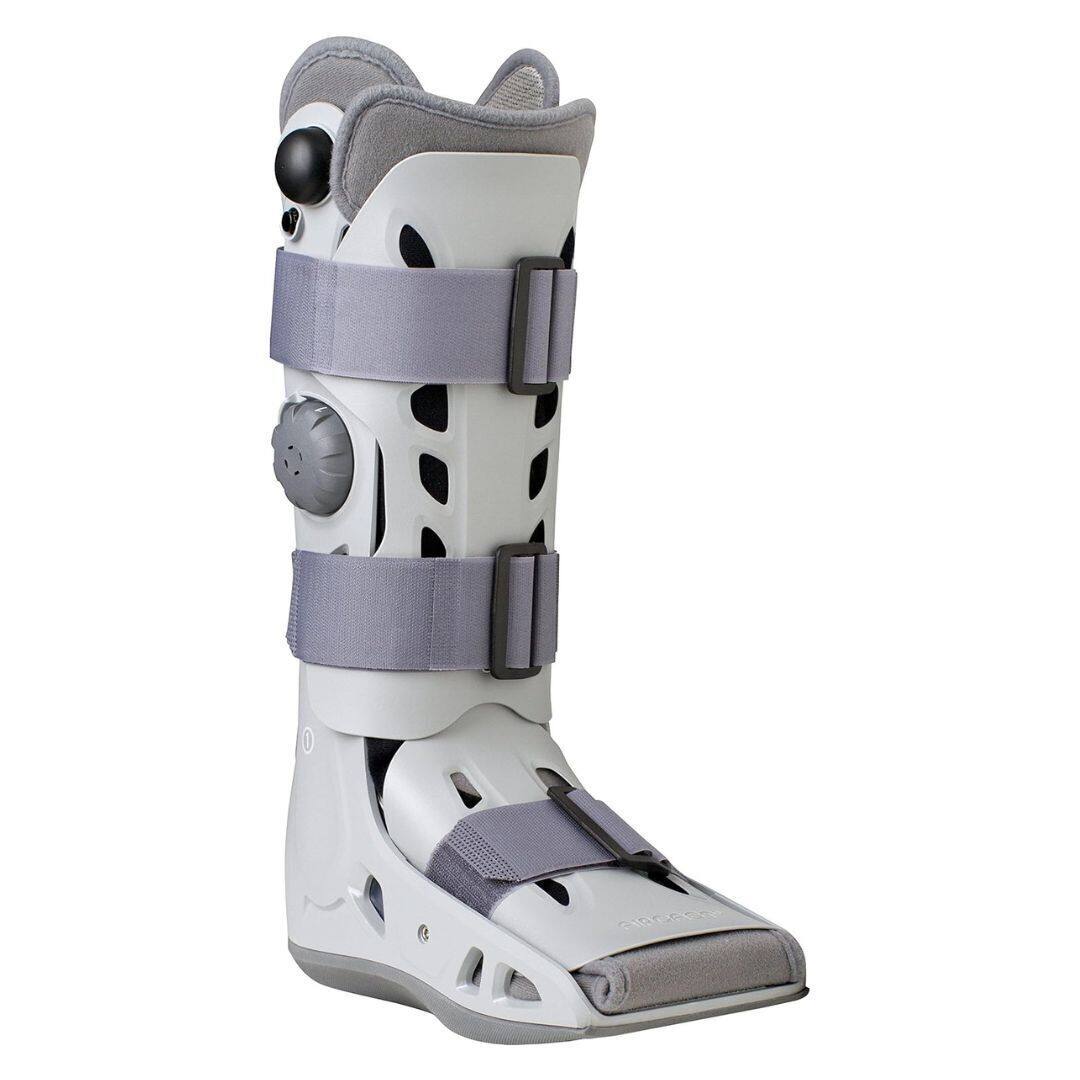 Front. Aircast - New AirSelect Elite Walking Boot, L - Gray.
