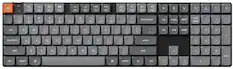The image shows a close-up of a keyboard with a missing key. The missing key is located between the "F9" and "F10" keys. The keyboard is a standard QWERTY layout, with the letters A, S, D, F, G, H, J, K, L, and Z visible. The missing key is likely a shift key, which is commonly found between the F9 and F10 keys on most keyboards.