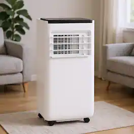 Resenkos - Air Conditioner, Cooler,8000 BTU Portable Air Conditioner with Remote Control - White