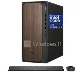 HP - 2025 OmniDesk M03 Premium Business Next Gen AI Desktop Computer Intel Core Ultra 5, 16GB DDR5 RAM, 256GB PCIe SSD - Black