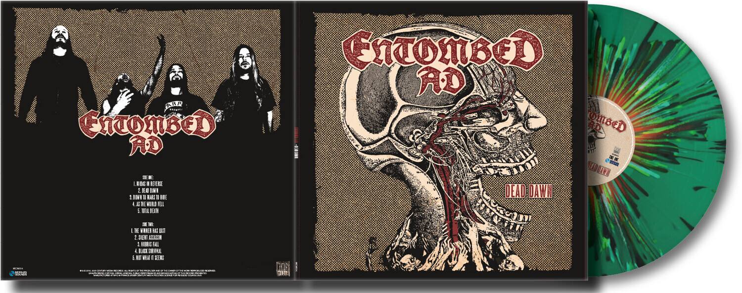 Entombed AD

SIDE ONE
1. I Be E I Revere
2. I In I Rabs I Roe
3. Te World Fill I Me Dea
4. He Whier Bas St
5. Dent Assuacr
6. Ho I Fe

SIDE TWO
1. Ett
2. - 9E0 -
3. 1mm Dawn Dead Dawn

DEAD DAWN