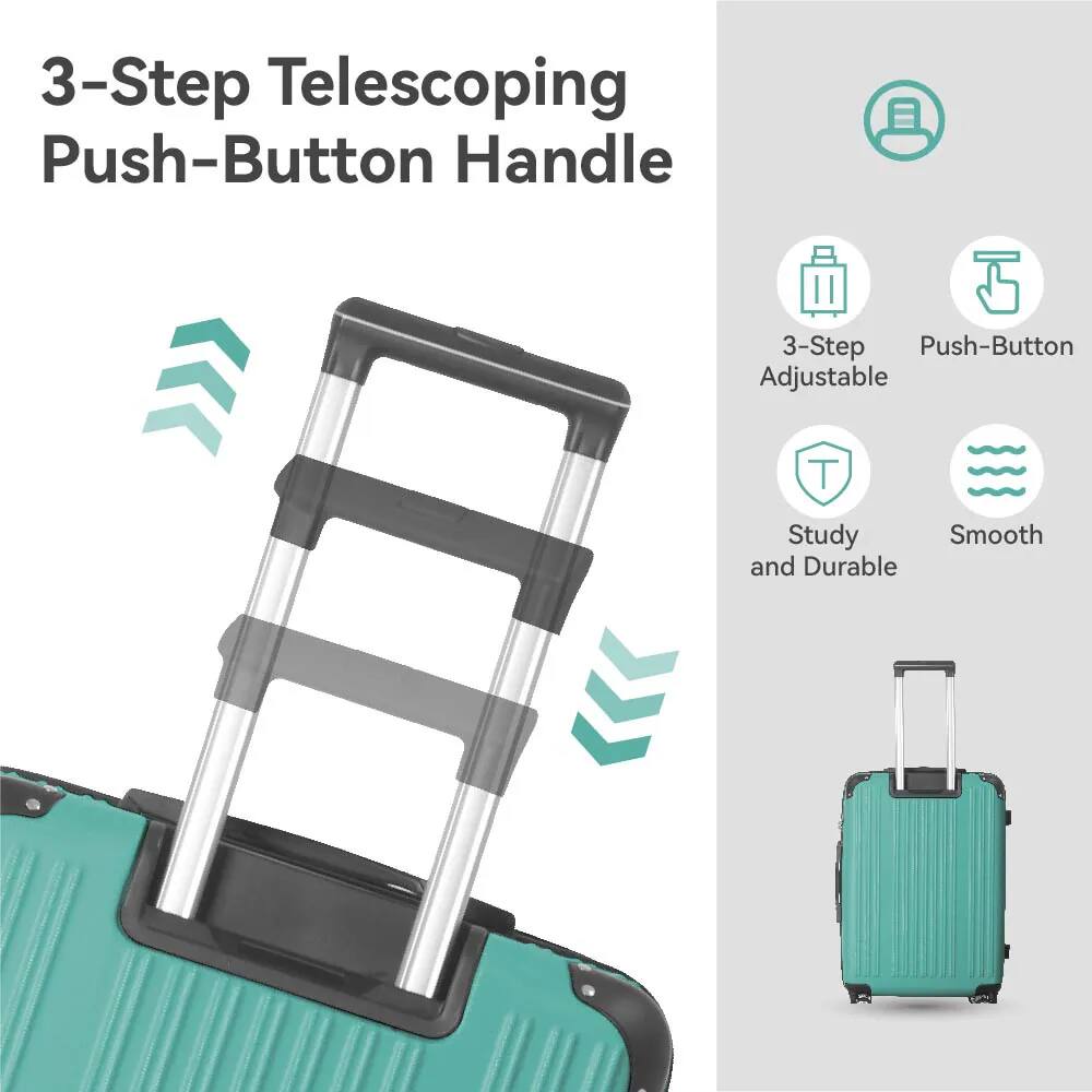 3-Step Telescoping Push-Button Handle

- 3-Step Adjustable
- Push-Button
- Study and Durable
- Smooth
