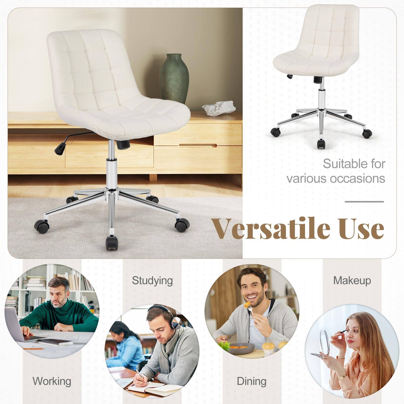 Suitable for various occasions Versatile Use Studying Makeup Working Dining