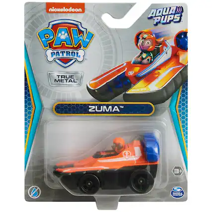 nickelodeon PAW PATROL AQUA PUPS - TRUE METAL ZUMA TM 3+ SPIN MASTER