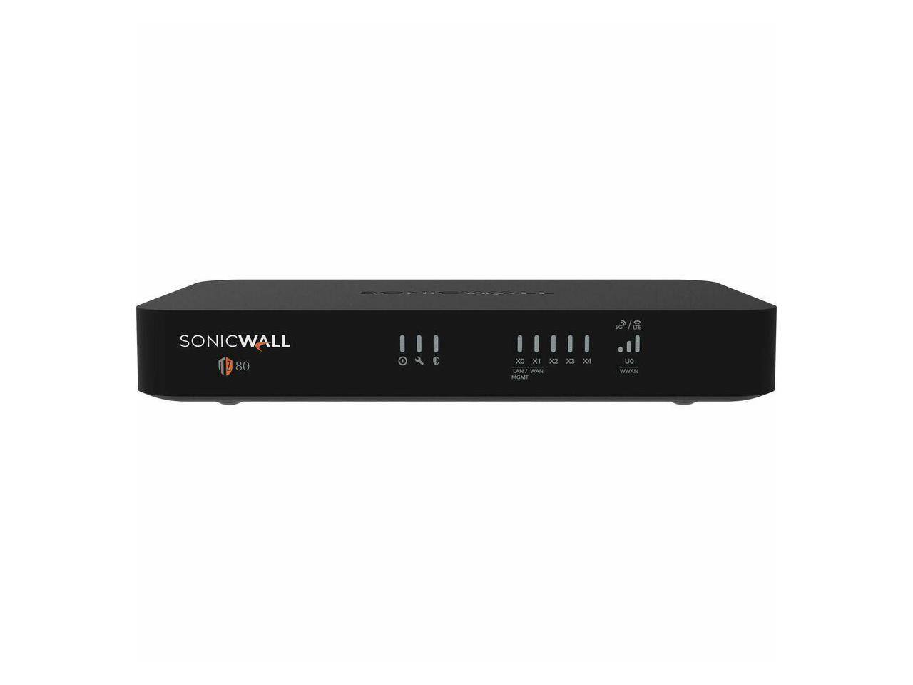 SONICWALL 80  
X1 X2 X3 X4  
LAN/WAN  
MGMT  
WWAN