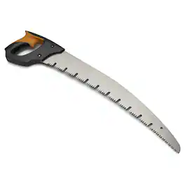 Kings County Tools - Pruning Saw Large 20” Curved Blade with Raker Teeth for Cutting Green Wood and Ergonomic Cushioned Handle