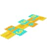 Costway - 9 PCS Kids Hopscotch Playmat with 3 Marker Discs & Detachable Numbers, Non-slip - Multicolor