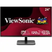 ViewSonic - VA2456A-MHD 23.8" IPS LED FHD 120Hz Monitor (VGA, HDMI) - Black - Front_Zoom
