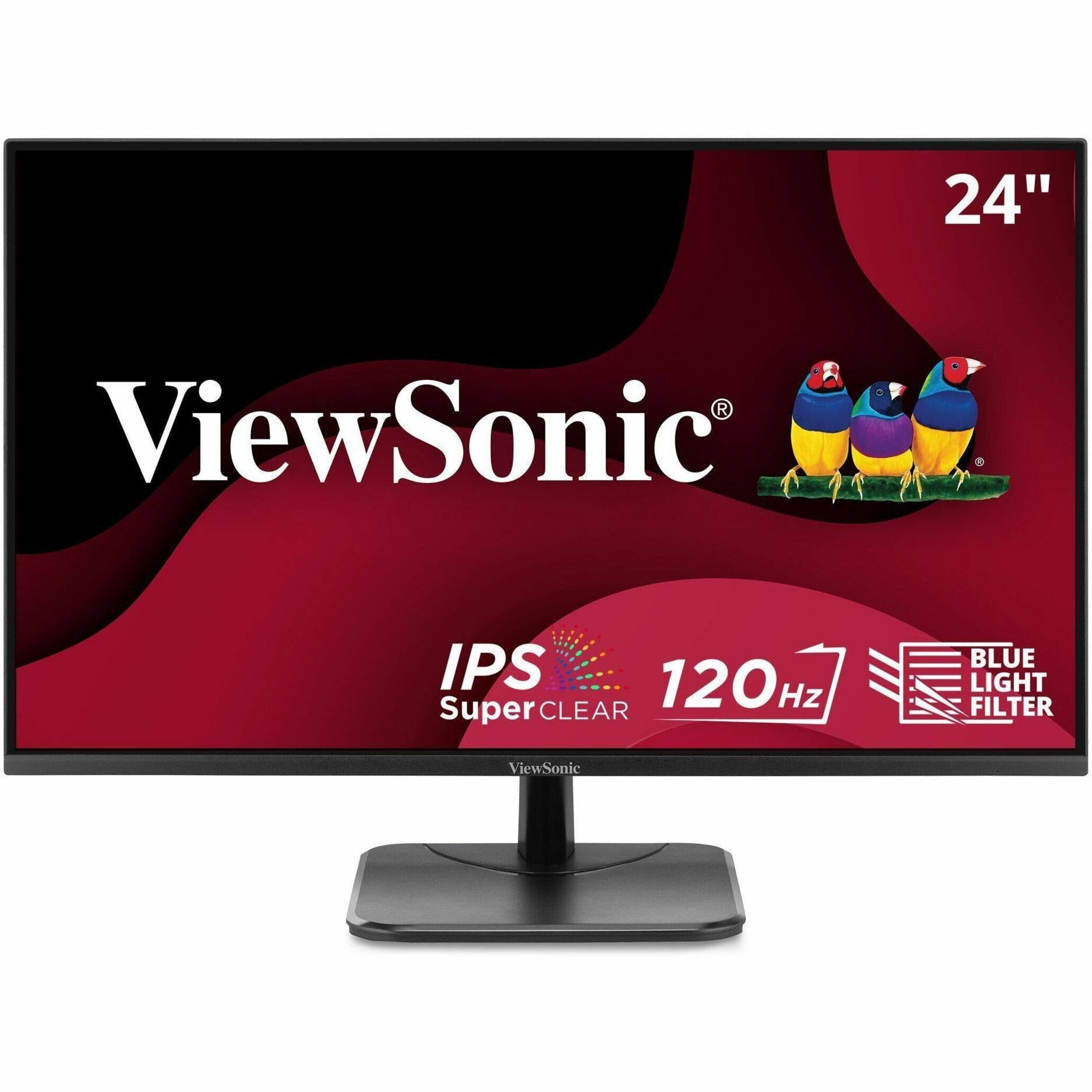 ViewSonic - VA2456A-MHD 23.8" IPS LED FHD 120Hz Monitor (VGA, HDMI) - Black