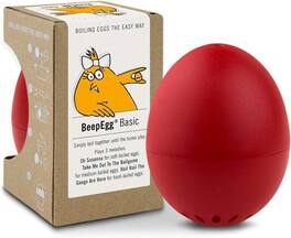 BrainStream - BeepEgg Basic Egg Timer with Musical Alerts - Red