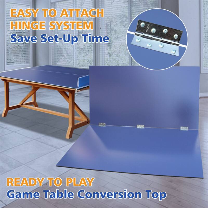 EASY TO ATTACH HINGE SYSTEM  
Save Set-Up Time  

N-304 READY TO PLAY  
Game Table Conversion Top